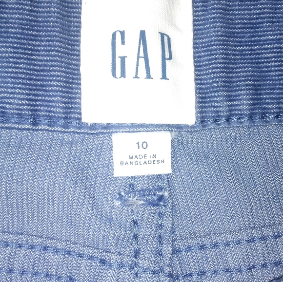 Gap soft stretch corduroy short blue frayed hem mid-rise size 10 - Picture 4 of 4